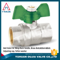 TMOK NPT, BSPT, válvula de esfera de latão BSPP com M 1/4 &quot;xF1 / 4&quot;, M 3/8 &quot;xF3 / 8&quot;, M 1/2 &quot;xF1 / 2&quot;,